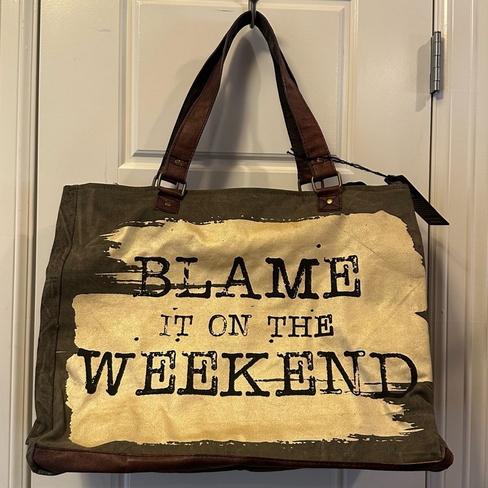 NWT Blame It On the Weekend Mona B Tote - Picture 1 of 10